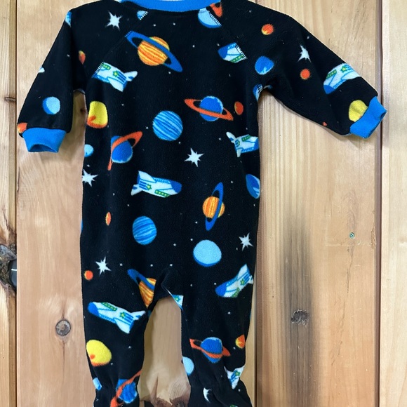 3-6m Fleece Zipper Pyjama - Picture 4 of 4